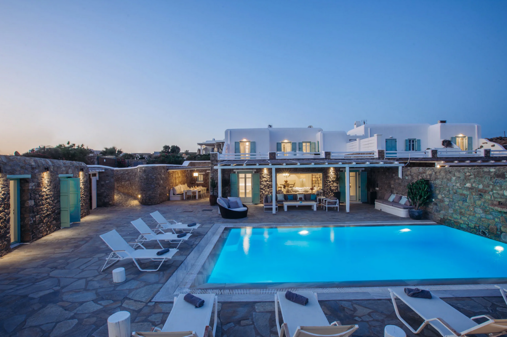 Villa Eleanna in Super Paradise Beach-mykonos available for rent by Presidence