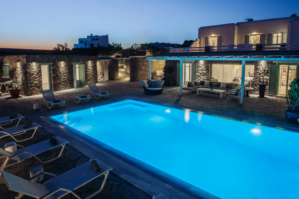 Villa Eleanna in Super Paradise Beach-mykonos available for rent by Presidence