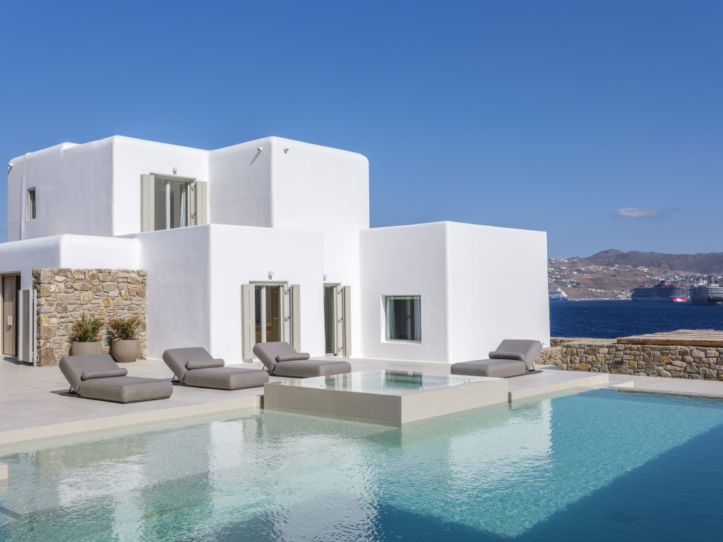 Villa Cielo Blu in Mykonos available for rent by Presidence